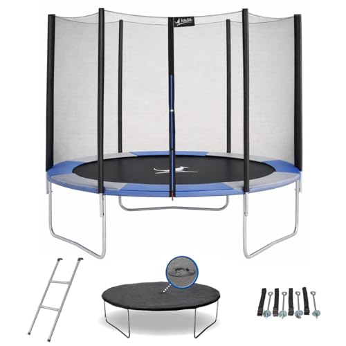 Kangui Ralli Trampoline Rond Bleu/Gris 300 cm