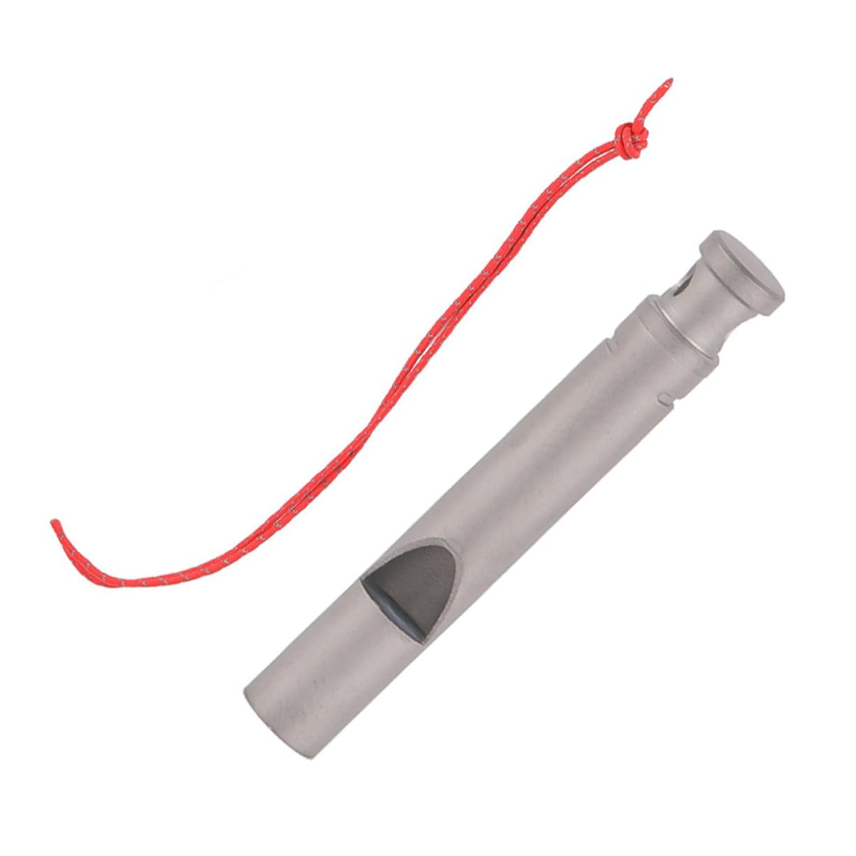 Toyvian Titanpfeife Wandern Pfeifen Mit Lanyard Notpfeife Sportpfeife Mit Lanyard Party Sport & Freizeit Notfall Pfeifen Hängende Pfeife Wanderzubehör Pfeife Hängt Silver