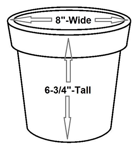 Robert Allen Mpt01640 Fluer De Lis Series Metal Flower Pot, 8", Tansy Green 8 Inch Planter, 10" #TOP1