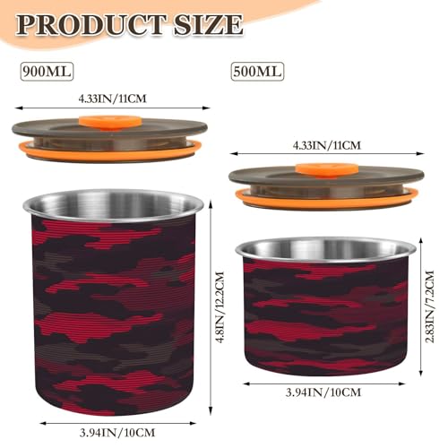 Contenedor de café hermético de acero inoxidable 900 ml miniatura 3