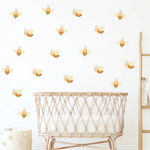 24 unidades de vinilos decorativos infantiles con diseño de abeja miniatura 5