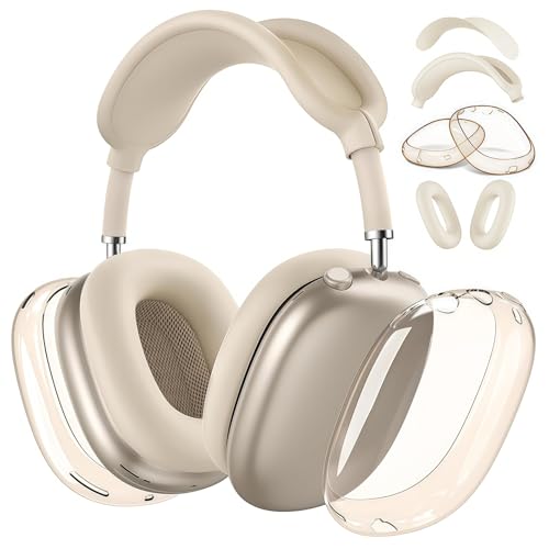 HYHMXB �P�[�X�J�o�[ AirPods Max 2/1 (2026/2024/2022)�AAirPod Max�p�C���[�p�b�h/�C���[�J�b�v/�w�b�h�o���h�J�o�[(H2/USB-C/Lightning)�AApple AirPods Max�p�V���R���w�b�h�t