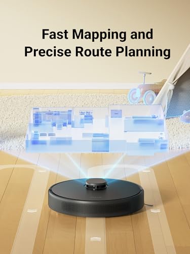 Image of DREAME D9 Max Gen 2 Robot Vacuum and Mop Combo, LDS Navigation, 6000Pa Strong Suction Power, 240mins Runtime, 2-in-1 Sweep and Mop, WiFi, APP, Voice Control