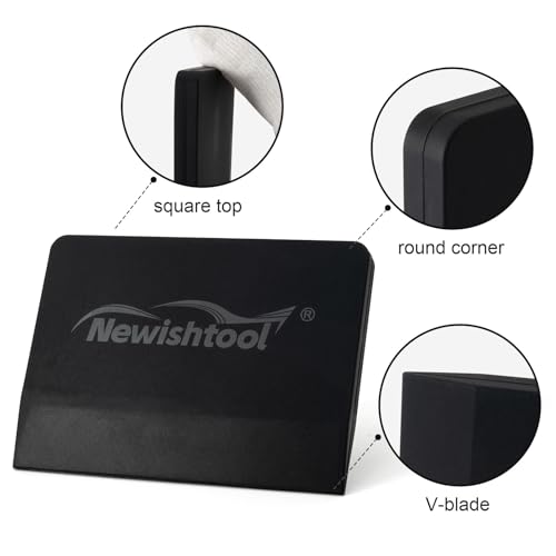 Image of NEWISHTOOL Soft Silicone Small Squeegee for Vinyl, 2 PCS Rubber PPF Tool
