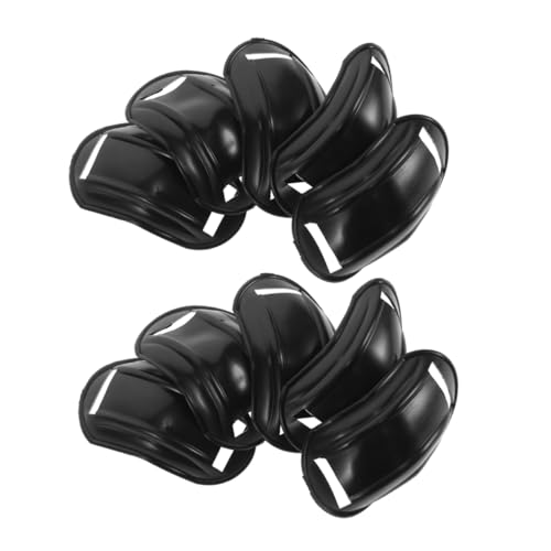 TOPPERFUN 10pcs Motorcycle Pad Ski Chin Protector Chin Rest Protective Chin Pad Accessories Chin Pad for Soccer Chin Guard for Soccer Plastic Black