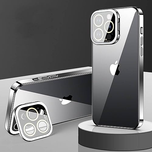 Coque iPhone 13 transparente évite les rayures de caméra via son verre trempé et son support
