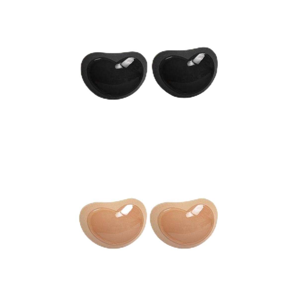 4 Pairs Self-adhesive Silicone Bra Insert Pads Push Up Breast-image-12