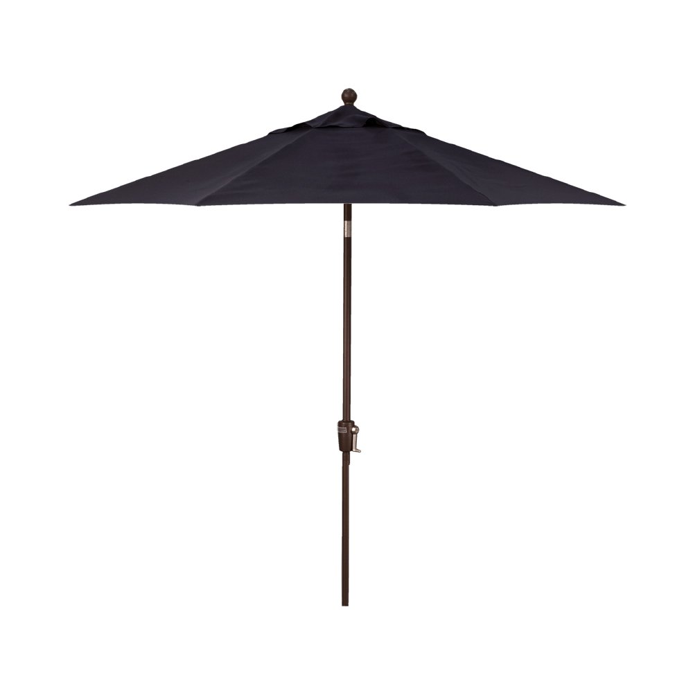 Treasure Garden Push Button Tilt Octagon Umbrella, 9ft - Outdoor Patio, Deck, Pool, Backyard Stand Alone Umbrella - Heavy Duty w/Bronze Frame & Obravia2 Fabric (Navy)