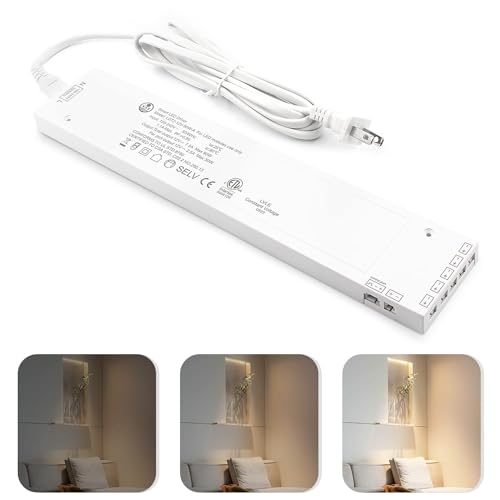 Image of 90W LED Power Supply AC 100-240V to 12V DC Converter Constant Voltage Power Supply JST Connector Port, LED Driver for LED Strip Lights