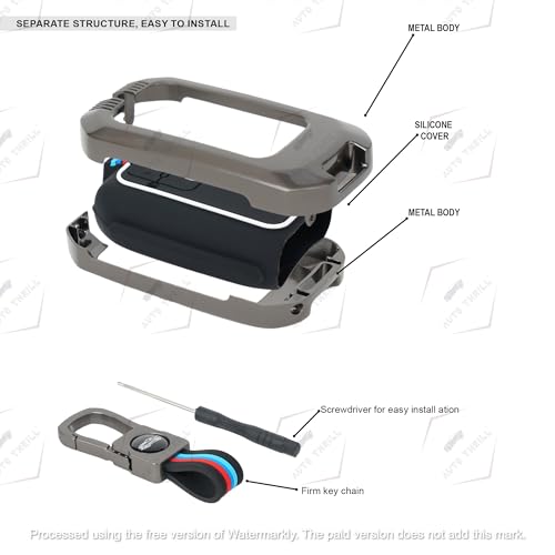 Image of Auto Thrill Premium Key Cover for Baleno, Grand Vitara, XL6, Swift, Brezza, Celerio, Ignis, Ertiga, Dzire, Fronx, Rumion, Glanza, Hyryder - 2 Button Smart Key