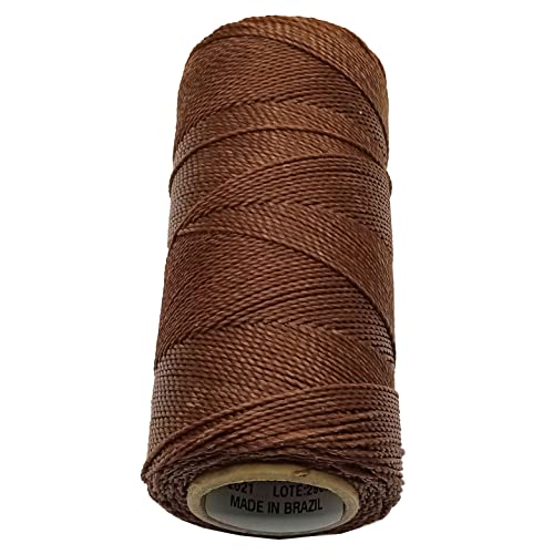 Linhasita Waxed Thread 100 g / 170 m Polyester 1 mm Thick Macrame, 30 Colours Chocolate Brown, 170 metros / 100 gr - Image 2