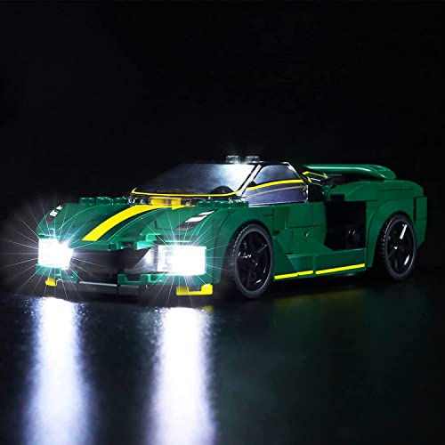LED Beleuchtungsset für Lego Speed Champions 76907 Lotus Evija, DIY Beleuchtungsset (Nicht Enthalten Lego Modell)