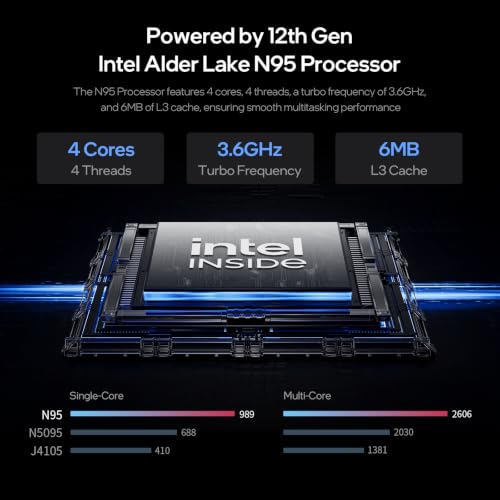 Image of BiTECOOL 15.6 FHD Laptop, N95 Quad Core, 12GB LPDDR5 256GB SSD, Fingerprint