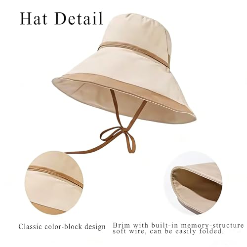Sombrero de Mujer con Ala Ancha y Protección UV miniatura 4
