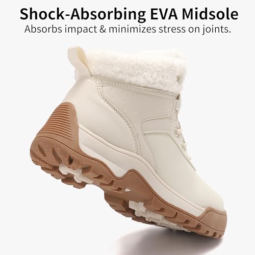 Womens Snow Boots Ankle Non-Slip Cold Weather Fur Lined Warm Winter Shoes4