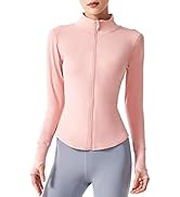 Locachy Women's Full Zip Lightweight Athletic Workout Jacket Slim Fit Sports Running Yoga Sportwe...