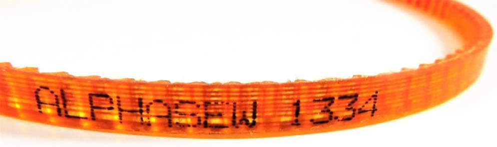 ID. 1334. New Generic Sewing Machine 1334 Motor Lug Belt, Compatible with, not Manufactured by Necchi. Will fit Models: Lycia 524, Supernova Ultra, Riccar 601, 608, SZ702, Plus Others as Below: