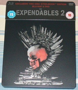 THE EXPENDABLES 2 BLU RAY STEELBOOK