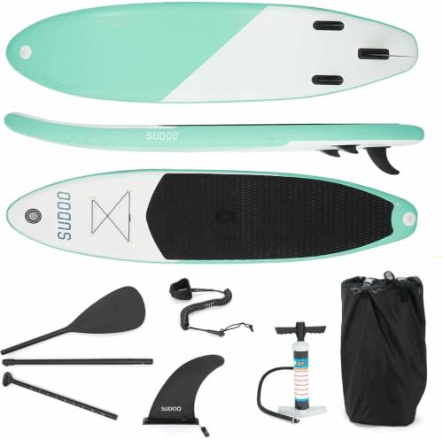 ARATERVIO 10FT Aufblasbares SUP Board Set Stand Up Paddle Board mit Paddel Surfbrett für Erwachsene & Anfänger