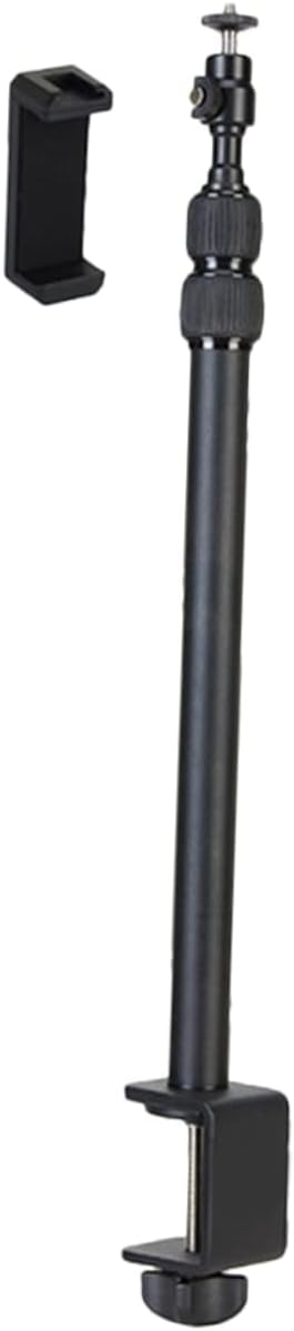 VILLCASE Adjustable Camera Desk Mount Stand Rotating Tabletop Clamp for Photography Vlogging Compatible Light Panels Phones Cameras Projectors Durable Design