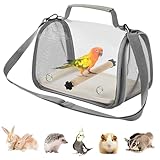 Cage de voyage pour oiseaux - Sac à dos pour cage à oiseaux, boîte de transport légère et pliable - Excursions en plein air et activités intérieures pour animaux domestiques