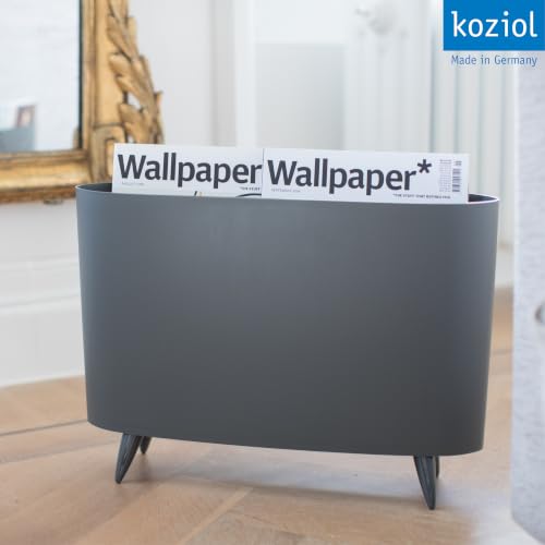 Miniatura 7 de Koziol Milano Solid Revistero, Plástico Termoplástico, Negro Completo, 12 X 45.7 X 31.5 Cm