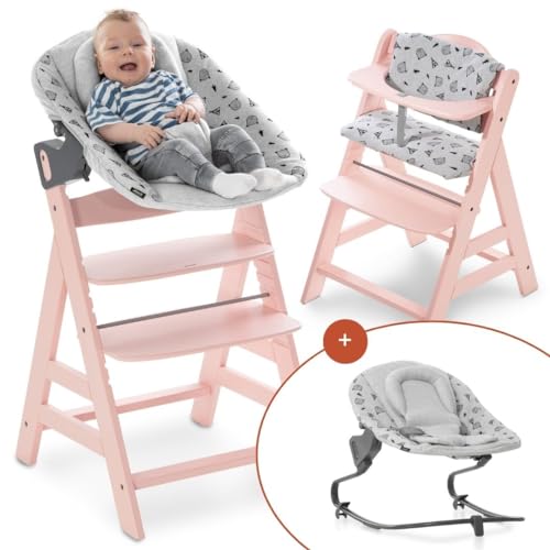 Star Ibaby Babyhochstuhl Pretty - Mit Spielzeug, Verstellbarer Fußstütze & Faltbar