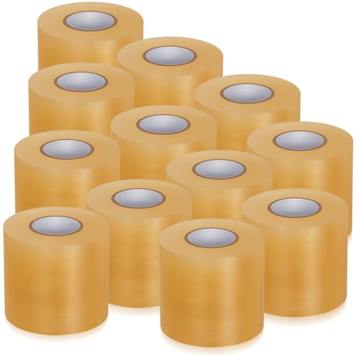 Pangda 12 Pcs Wrestling Mat Tape 3 or 4 Inch Heavy Duty 7 Mil PVC Carpet Tape for Wrestling...
