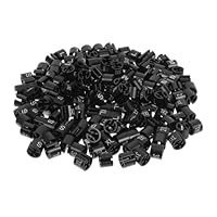 SEWACC 180pcs Plastic Markers for Hangers and Pants Racks Round Four-tooth Garment Tags with Color Coding Clip Design for Easy Clothing Organization and Closet Sorting S-xxxl