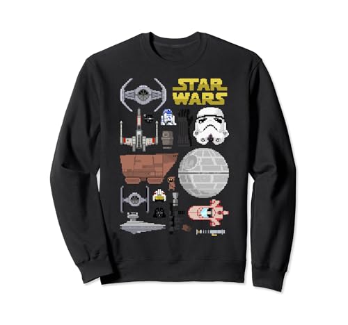 Sweatshirt Star Wars pixel fini les vêtements tristes pour affirmer son style
