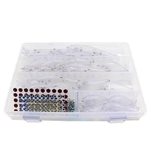 Leurre de pêche sur mesure pour débloquer les poissons éduqués, pack de 15 crankbaits vierges - 6