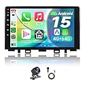 ACAVICA 4+64GB Android 15 Autoradio für Kia Rio MK4 YB/SC 2018–2023 Low-End, 9 Zoll IPS Display mit Wireless Carplay Android Auto, GPS Navigation, Bluetooth 5.4, WiFi 6.0, DSP, DAB+
