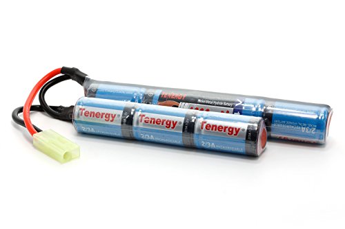 Tenergy 8.4V Airsoft Battery 1600mAh NiMH Nunchuck Battery w/ Mini Tamiya Connector Stick