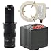 1080P 60FPS Camera VGA USB TF Video Microscope Camera 180X C-Mount Lens Whit 56-LED Adjustable Ring Light