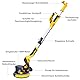 HYCHIKA Trockenbauschleifer, Wandschleifer, 750W Wand Schleifer mit Absaugung, Ausziehbarer Faltbarem Griff, Schleifgiraffe mit 6 Gänge schalten und LED-Licht Schleifteller Ø 214mm