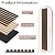Fuairmee 2-Pack 94.5 * 12.6 Inches 3D Modern Acoustic Wood Wall Panels Walnut Color Soundproof Wood Slat Panel for Interior Wall For Homes, Offices, Studios, 2 Pack in Total 94.5"x25.2"