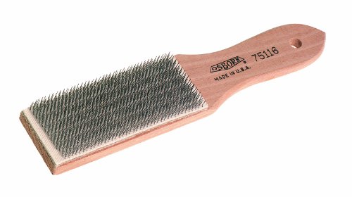 Osborn 75116SP Steel File Card, 3-3/4" Brush Area Length