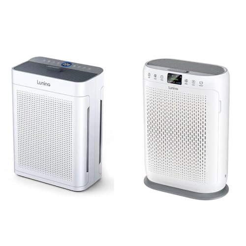 2 Packs Air Purifiers for Home, LUNINO H13 HEPA Air Purifier with PM 2.5 Air Quality Monitor, Aromatherapy Function, Air Cleaner for Pets Hair, Odor, Dust, Smoke, Dander, Pollen - image 1