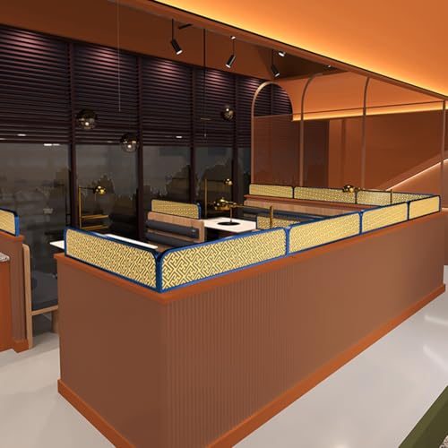 Cloison décorative pour salle à manger bleu ajouré haut de gamme - 4