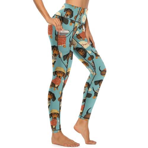 Pantalon de yoga Novastar imprimé chien pour vos séances de fitness et vos sorties
