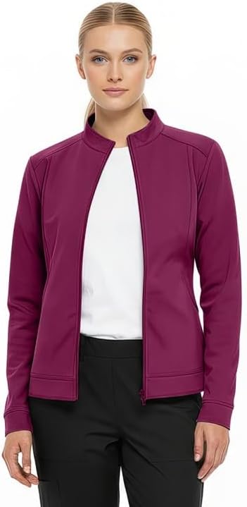 Natural Uniforms Women's Ultra Soft Stretch Zip Up Scrub Jacket (5200) - Image 4