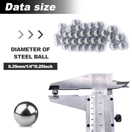 Image of 1 /4 inch (6.35mm) Ball Bearing Solid Steel Bearing Balls Precision Balls - 2000 Pieces