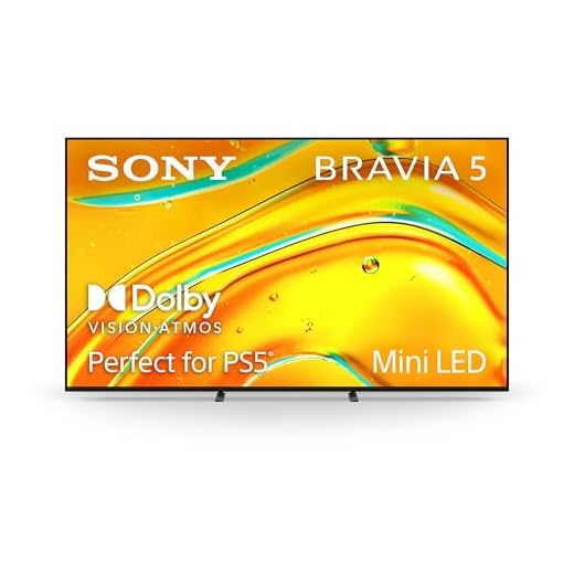 Sony BRAVIA 5 75 Inch TV, Mini LED, 4K Smart Google TV, XR Processor with AI Technology,120hz Television with Dolby Vision/Atmos, Exclusive Features for PlayStation®5, K-75XR50