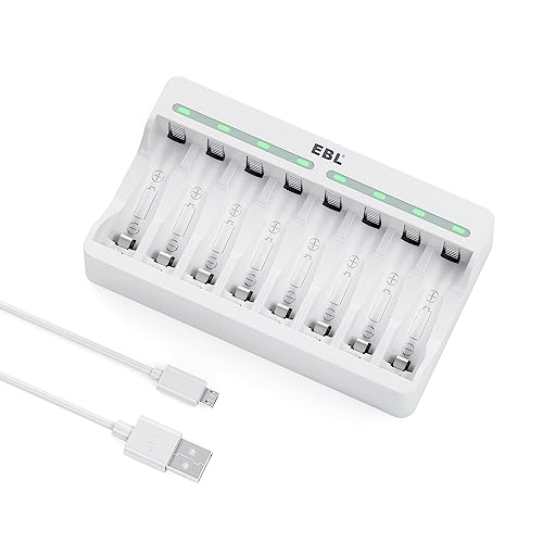 Caricabatterie EBL LCD Per AA/AAA - 4 Slot Indipendenti, Tipo-C, Ricarica Intelligente - Foto 4