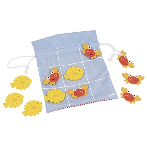 goki 56771 Tic Tac Toe Geschicklichkeitsspiele, bunt