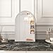 Arched Wall Mirror, Silver Arch Brushed Metal Frame Bathroom Mirror, Arched Top Bathroom Vanity Mirrors for Living Room Bedroom Mantel Entryway Hallways Home Decor Aluminum Alloy Frame 16