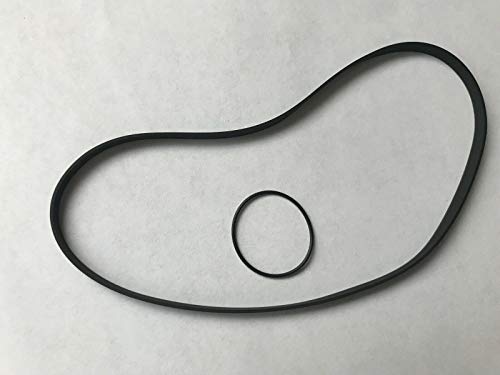 2 BELT SET for Becker Europa 599 Cassette Deck Player w/Black Face Plate