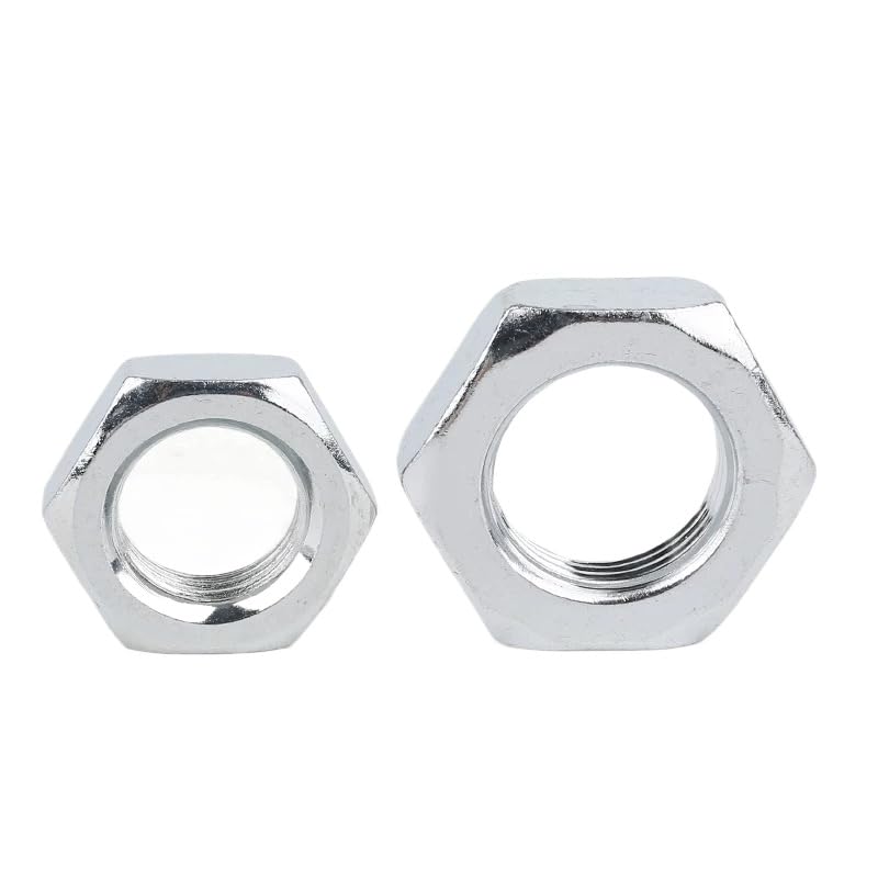 Fine Thread Galvanized Steel Hexagon Thin Nuts M8 M10 M12 M14 M16 M18 M20-M30 (20,M20*1.5mm)