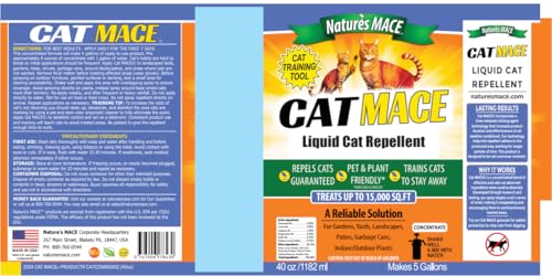 Image of Nature's Mace Cat Yard & Home Use Concentrate, Plant-Based Formula, Indoor /Outdoor, 40 oz