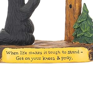 Demdacoprayblackbear5x55handcastresinfigurinesculpture Urban Country Home Decor Demdaco pray black bear 5 x 55 hand cast resin figurine sculpture urban country home decor